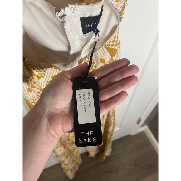 NEW! Womens Printed Mustard Halter Top Jumper Size M Medium Summer Vacation - Picture 9 of 9